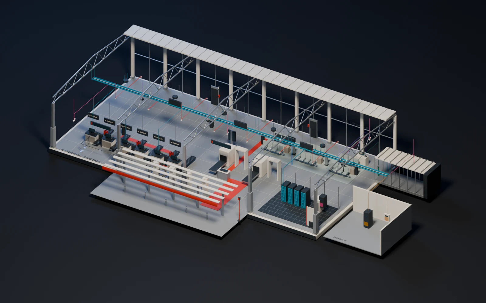 Terminal aeroportuaria: gemelo digital de la infraestructura