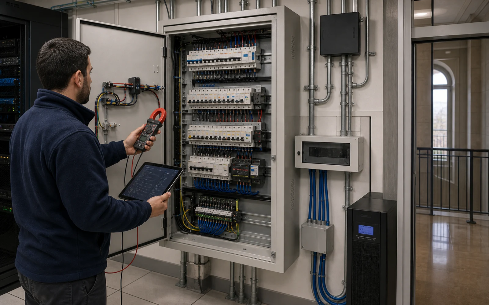 Diseño y desarrollo de tableros eléctricos para circuitos de informática.