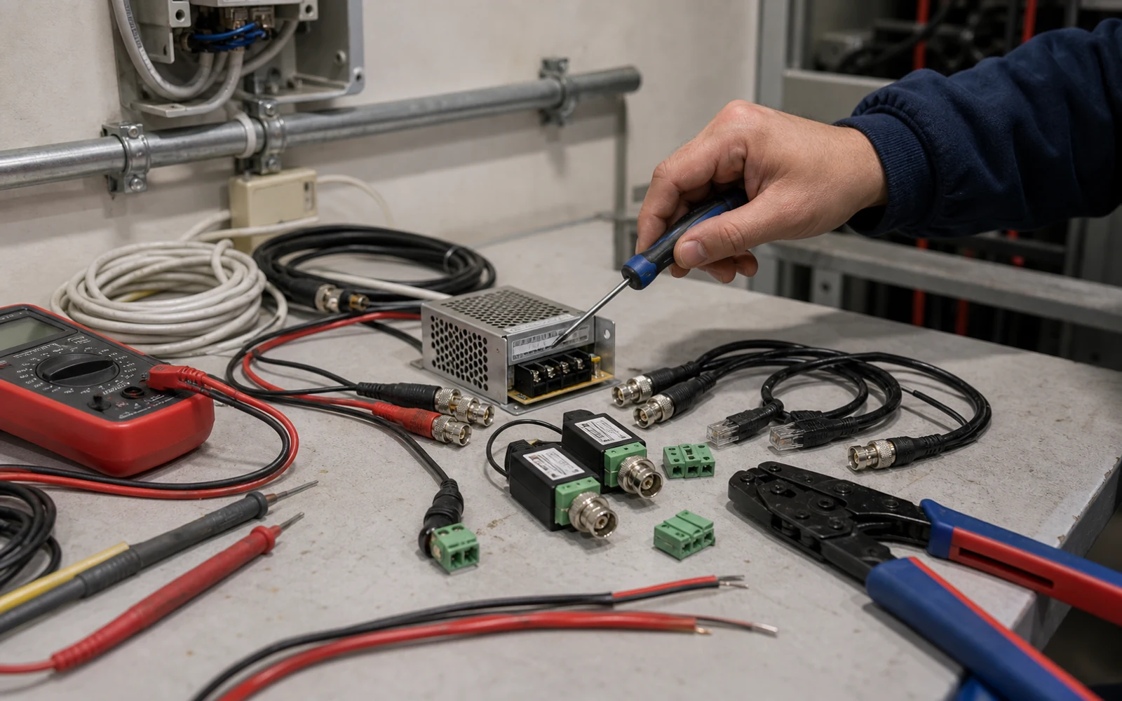 Remplazo de fuente, conector y Balun