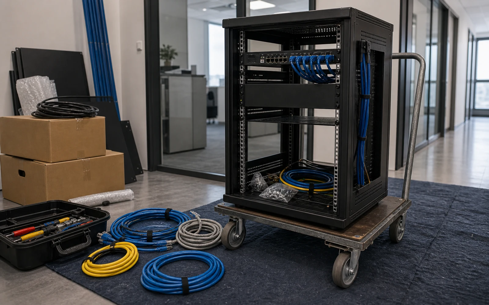 Servicios Corporativos: Traslado de rack - Kamet SACI