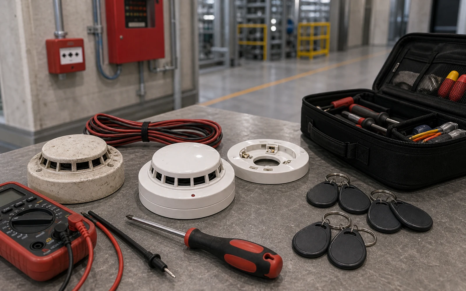Remplazo de detector, asistencia técnica y provisión de llav...