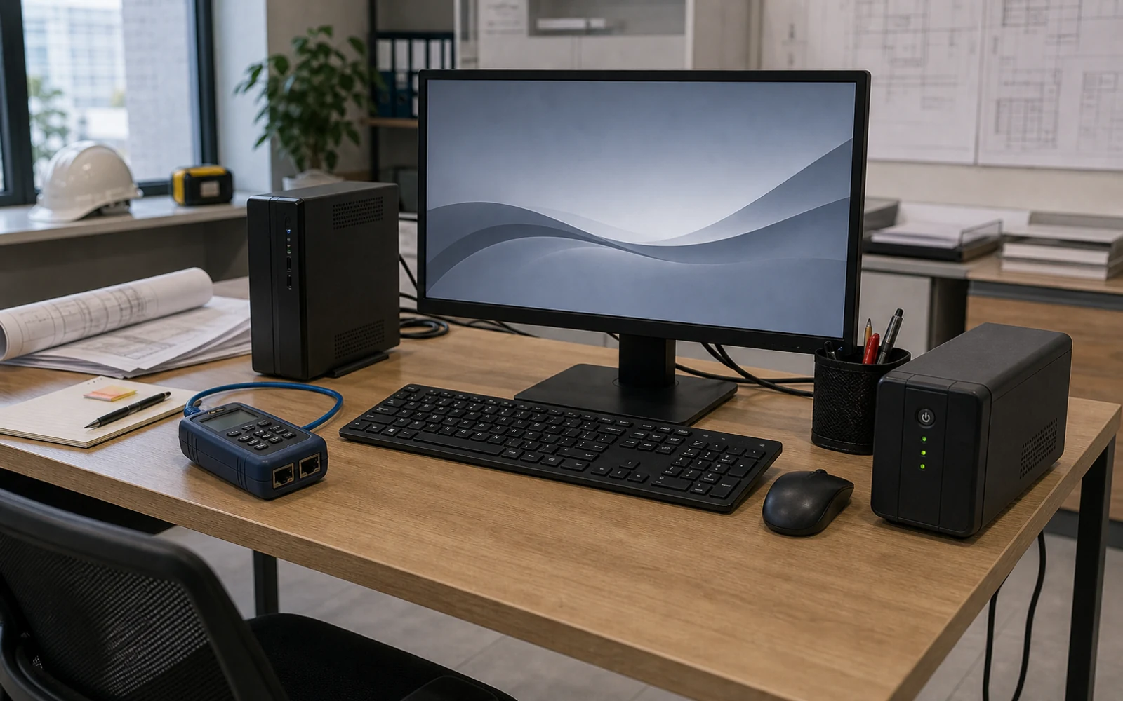 Computadora + monitor 22 + UPS