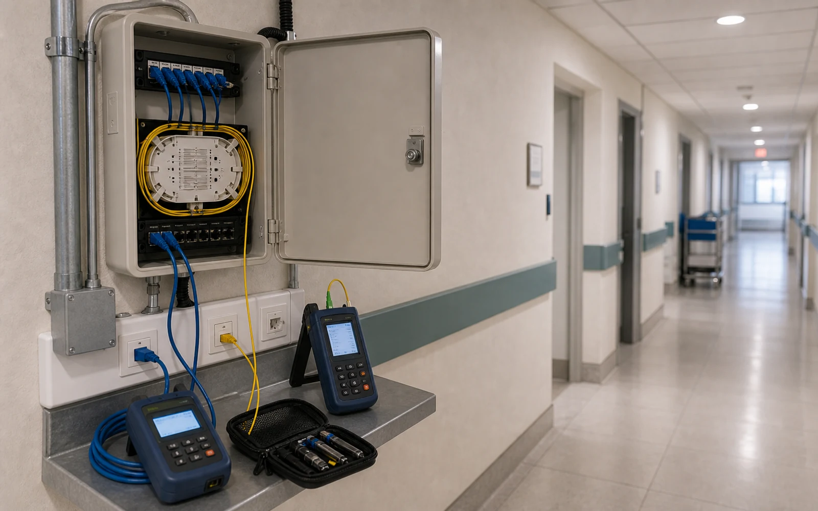 Implementación de Redes de Datos y Fibra Óptica - Hospital A Italo Perrupato