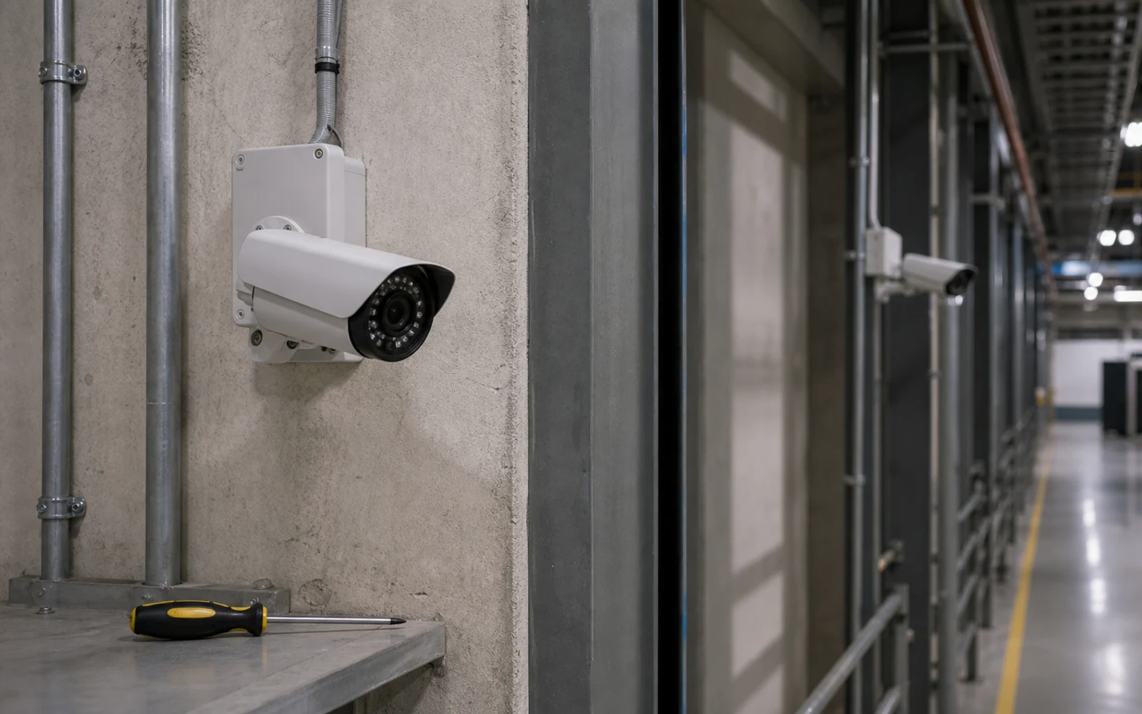 Provisión e instalación de 2 cámaras de seguridad  