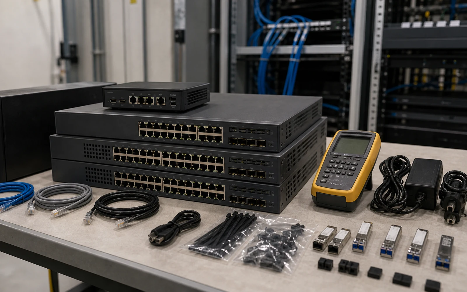 Activos de red y mejorar en el Data Center