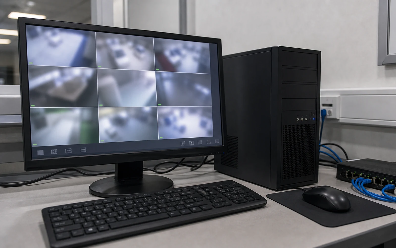 Computadora para visualizar cámaras de CCTV
