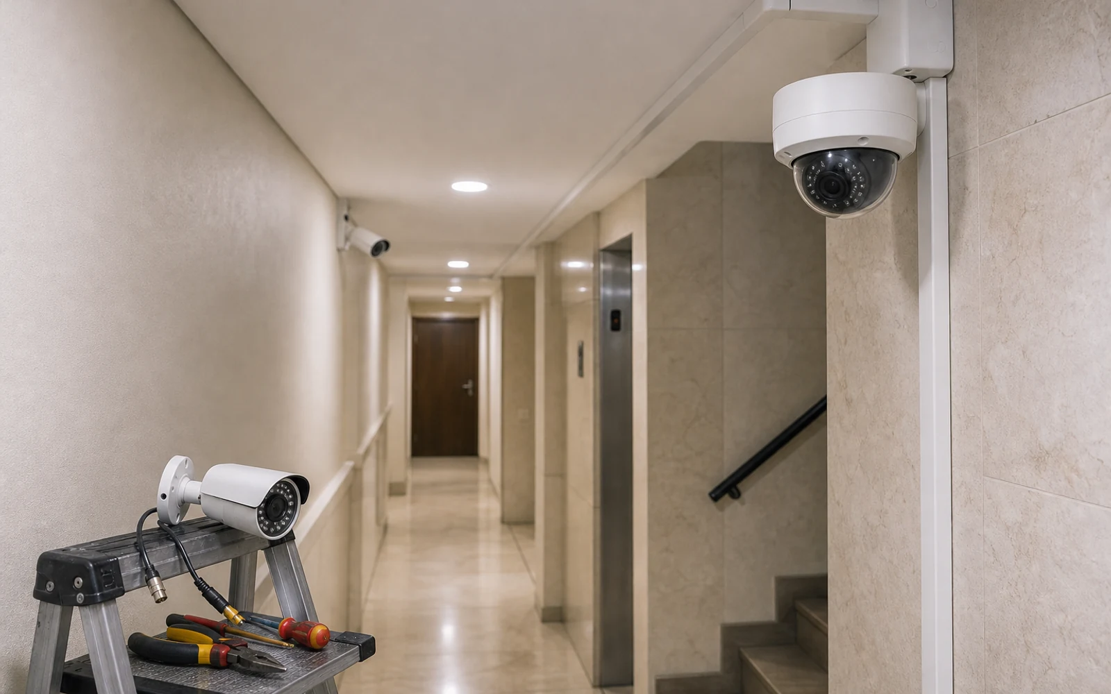 3 cámaras de CCTV - Edificio Mitre