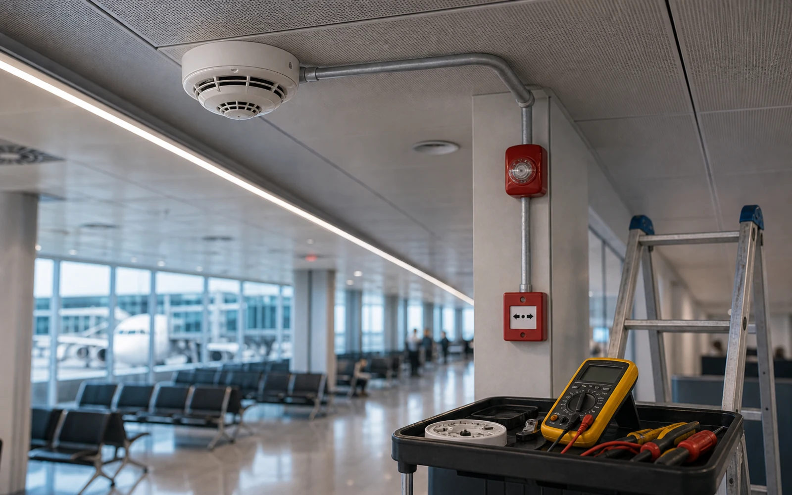 Instalación de Detectores de Humo - Avianca Aeropuerto 