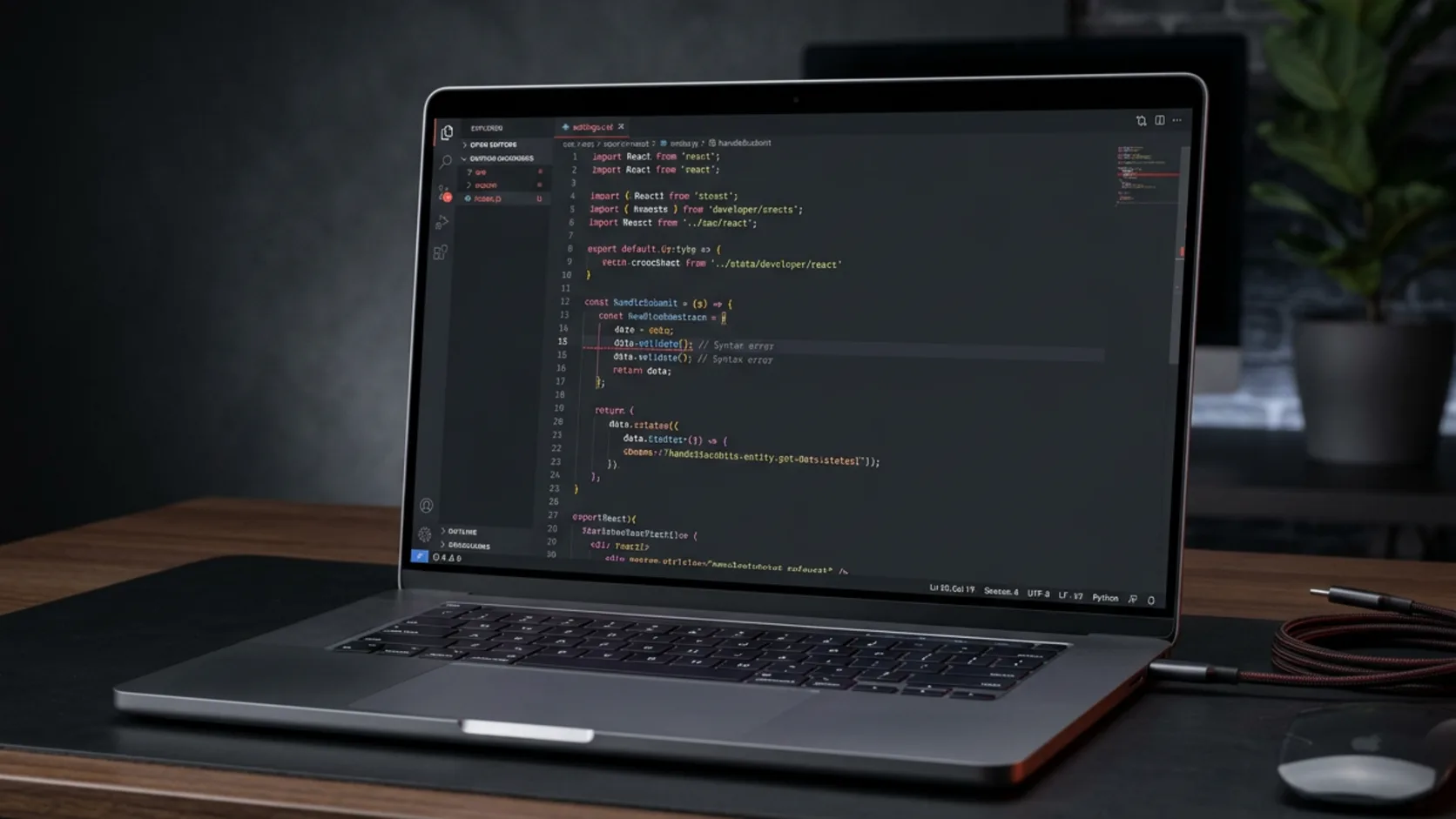 Puesto de trabajo con software empresarial e integraciones